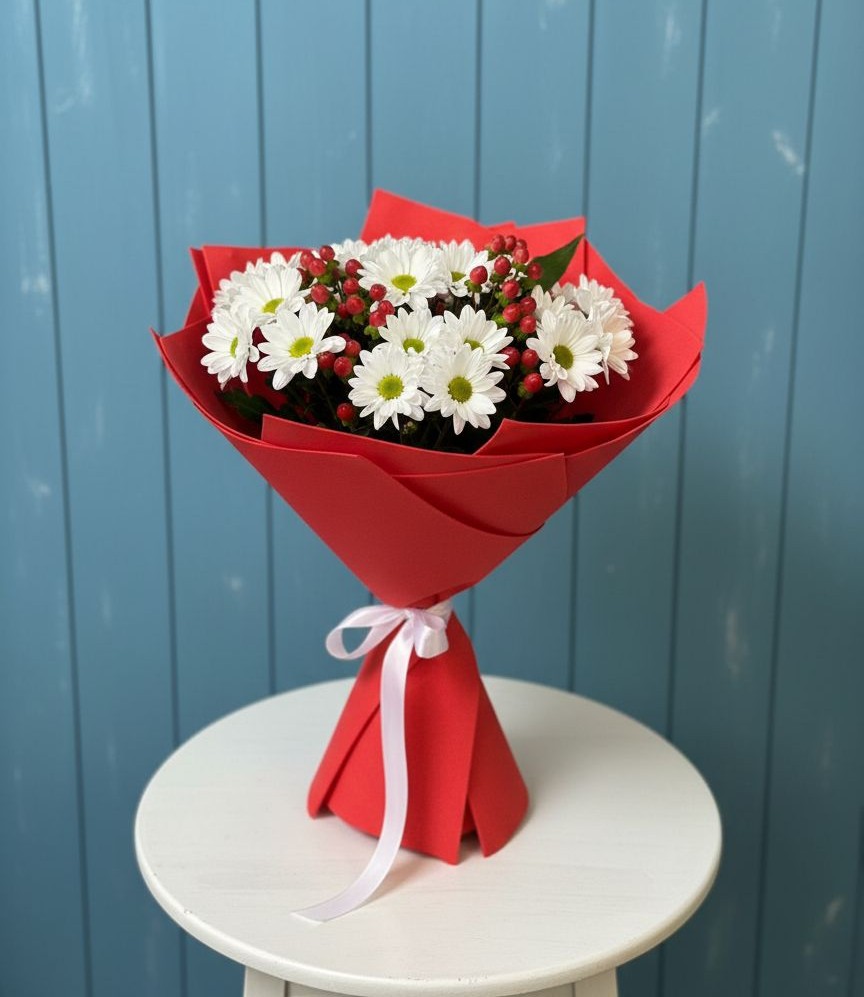 Букет цветов из: Хризантемы в Эльбане