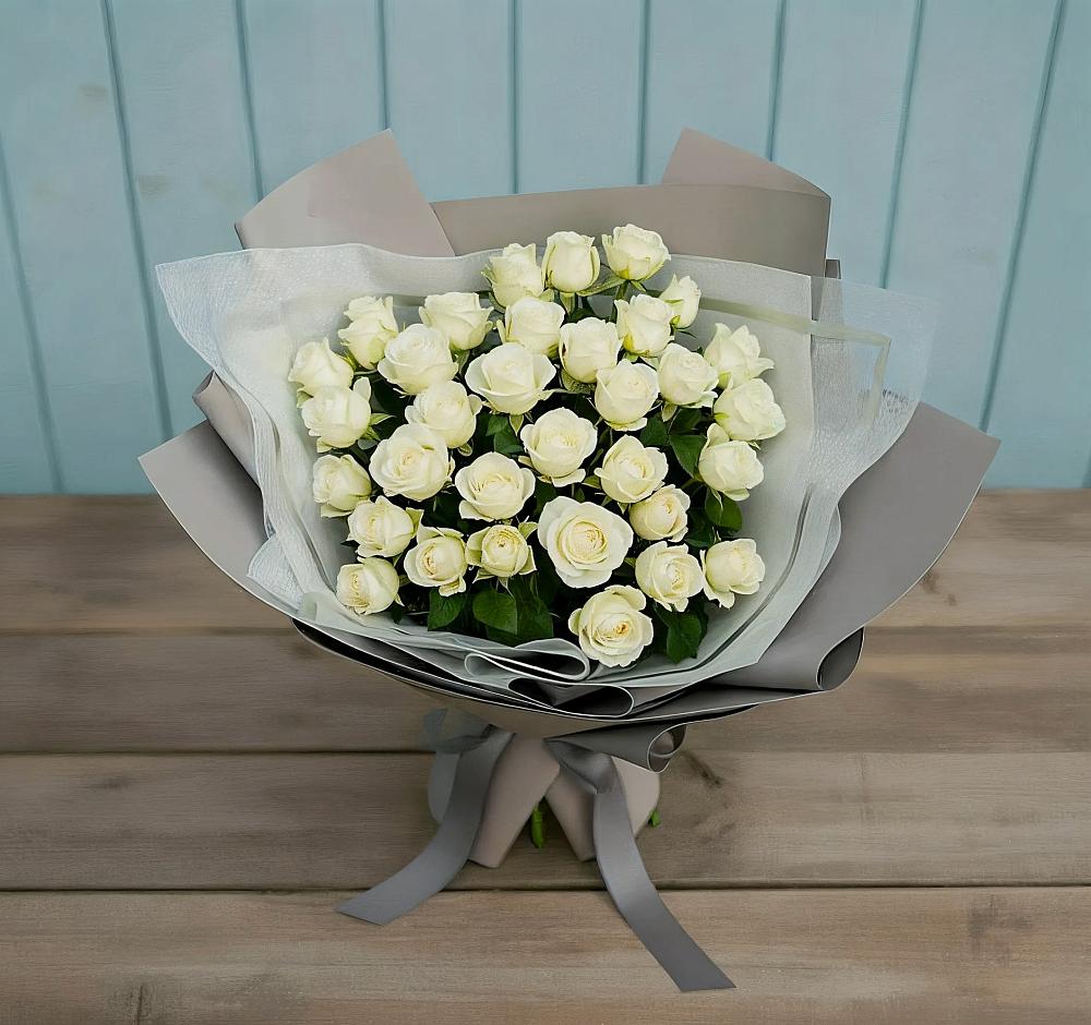 Букет Белоснежная нежность в Эльбане