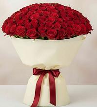 Букет 101 Красная роза Милано в Эльбане