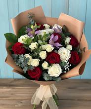 Букет цветов из:  Розы и Альстромерии в Эльбане