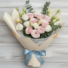 Букет цветов из:  Лизиантусы в Эльбане