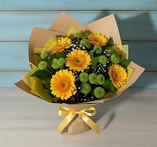Букет цветов из:  Герберы и Хризантемы в Эльбане