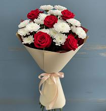 Букет цветов из:  Розы и Хризантемы в Эльбане