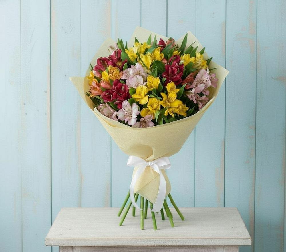 Букет цветов из: Альстромерии в Эльбане