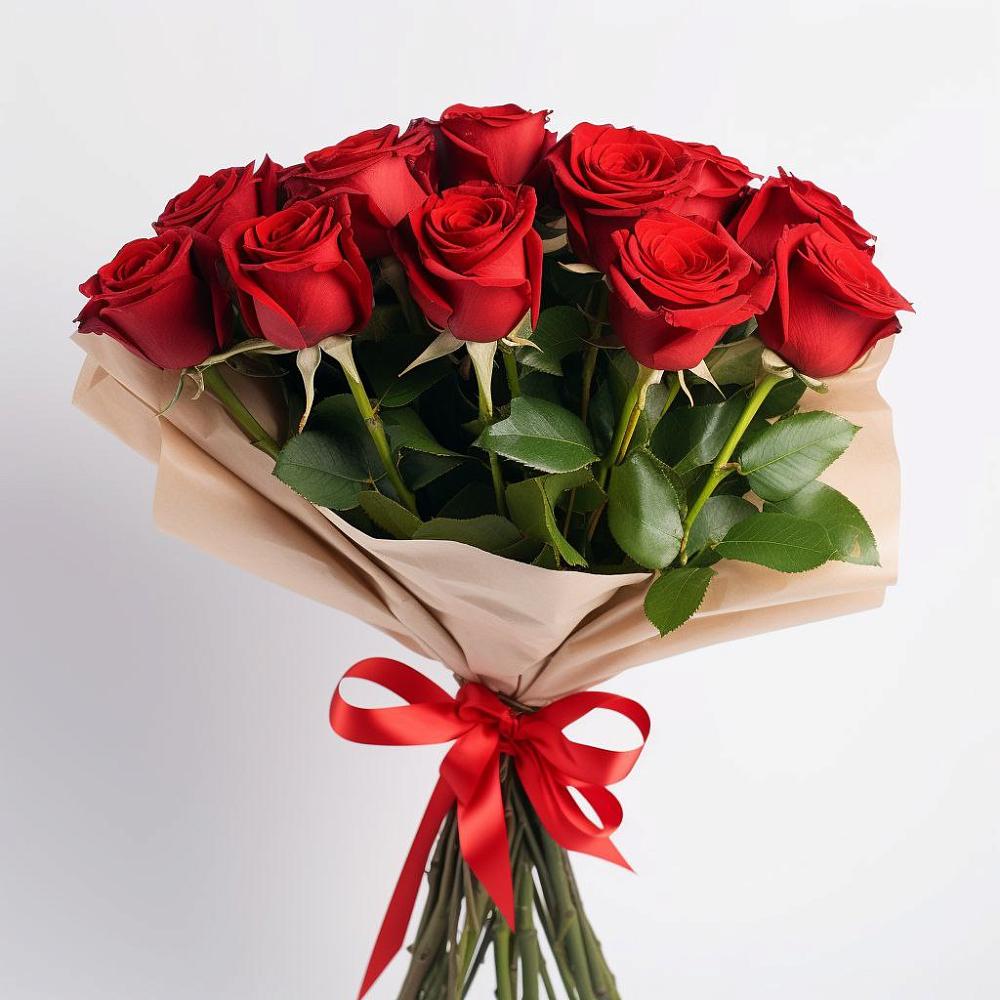 Букет 11 Красных роз Эдлесс Лав в Эльбане